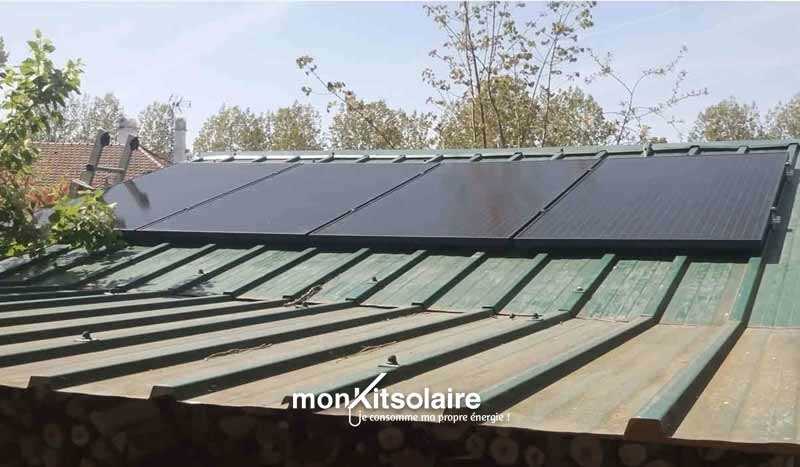 Installation d'un kit solaire 2.4 kW sur bac acier